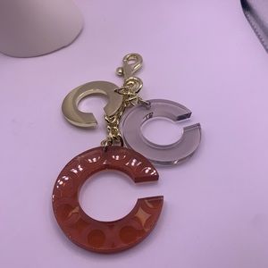 New Coach Triple C Purse Charm in Gold